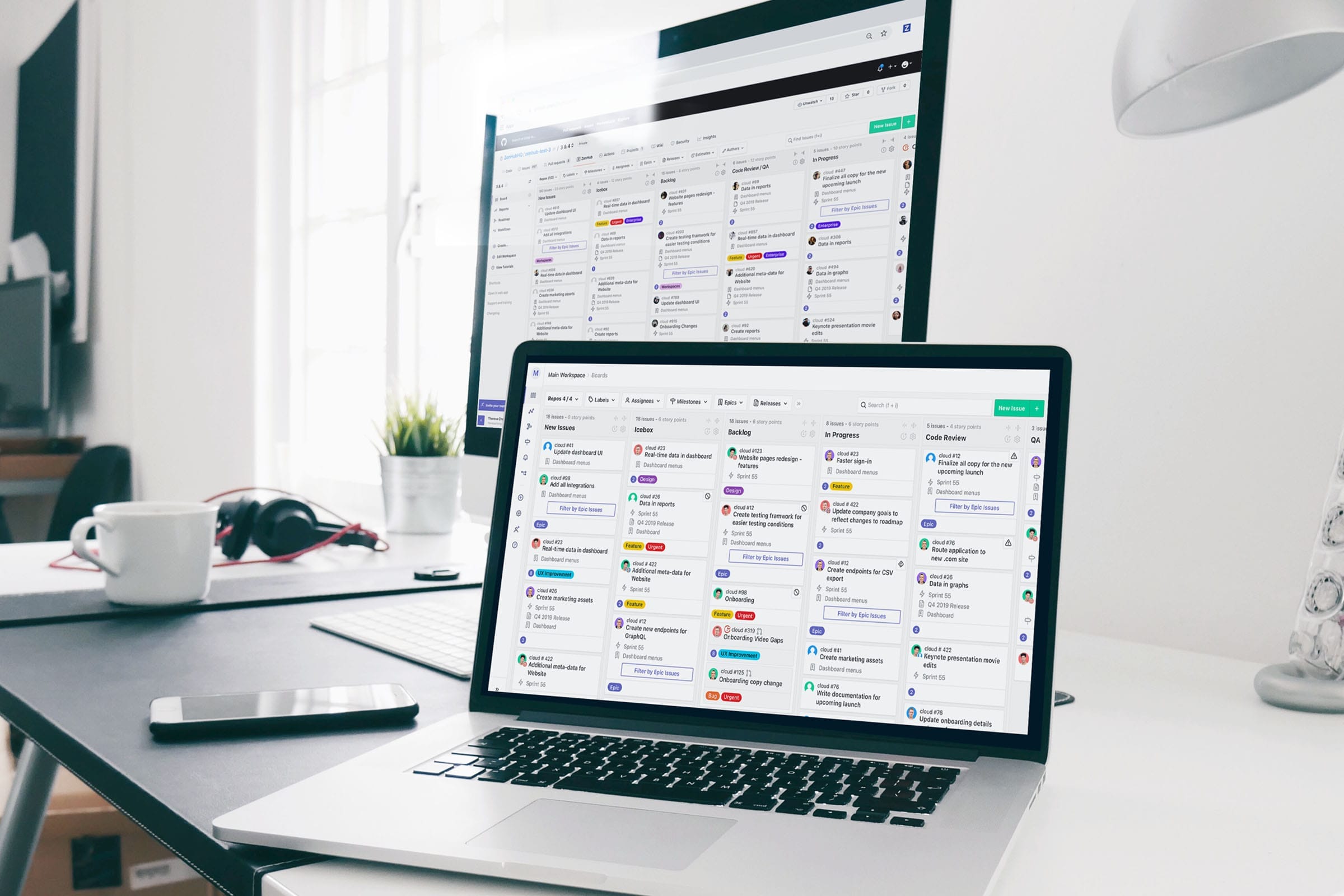 Zenhub boards view